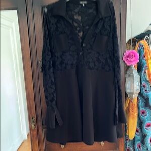 Elegant Black Lace Dress